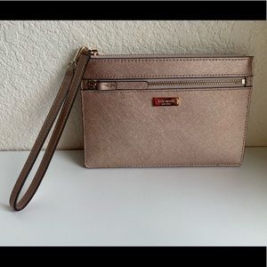 Kate Spade rose gold wristlet
